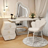 Trueliving Modern White Dresser Table H 71 x W 23 x D 15